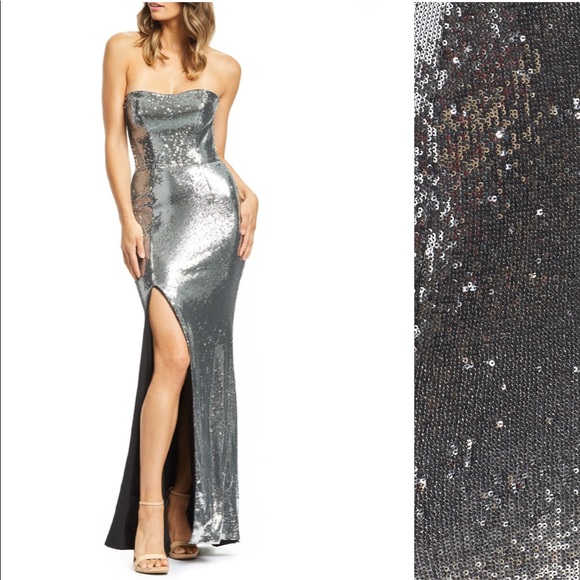 dress the population silver dress